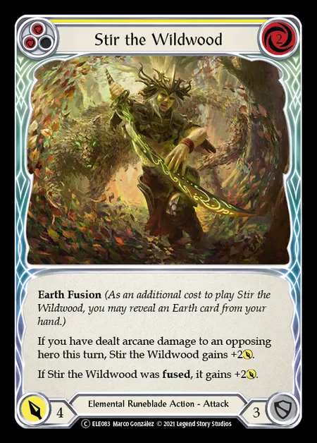 [Elemental Runeblade] Stir the Wildwood (yellow) [UL-ELE083-C]