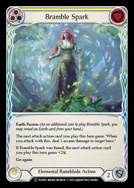 [Elemental Runeblade] Bramble Spark (yellow) [UL-ELE086-C]