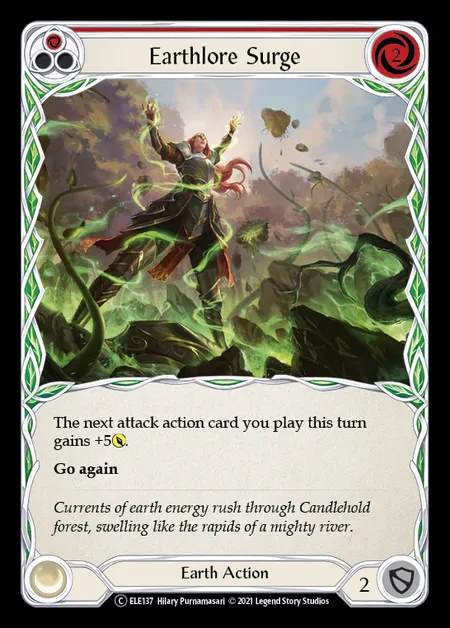[Earth] Earthlore Surge (red) [UL-ELE137-C]