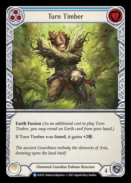 [Elemental Guardian] Turn Timber [1st-ELE012-R] (blue)