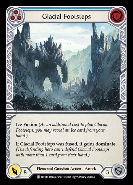 [Elemental Guardian] Glacial Footsteps [1st-ELE018-C] (blue)