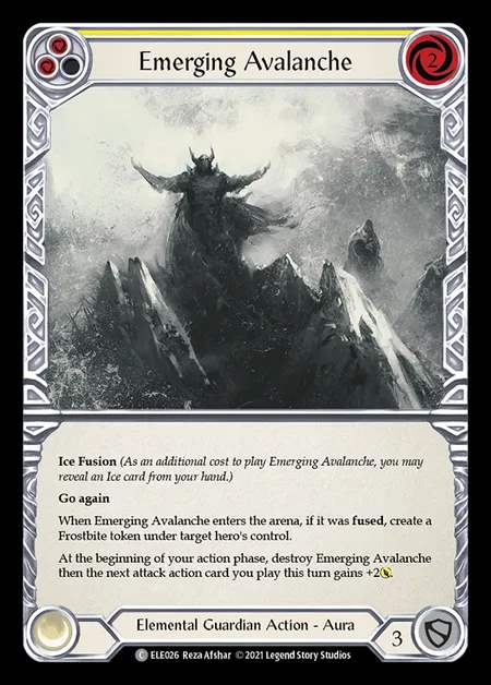 [Elemental Guardian] Emerging Avalanche [1st-ELE026-C] (yellow)