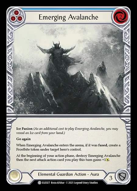 [Elemental Guardian] Emerging Avalanche [1st-ELE027-C] (blue)