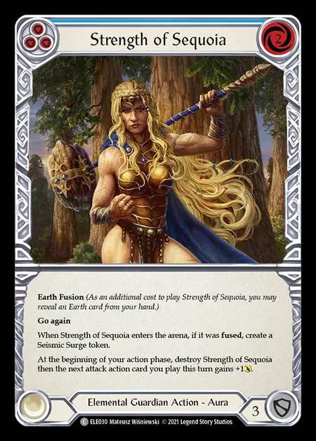 [Elemental Guardian] Strength of Sequoia [1st-ELE030-C] (blue)