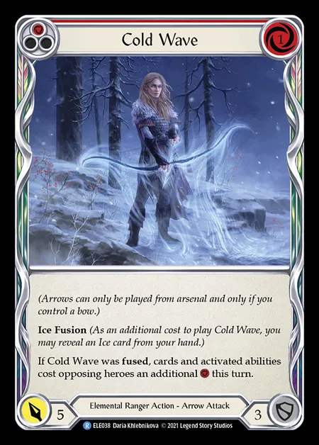 [Elemental Ranger] Cold Wave [1st-ELE038-R] (red)