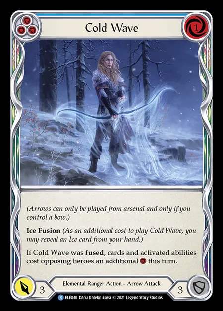 [Elemental Ranger] Cold Wave [1st-ELE040-R] (blue)