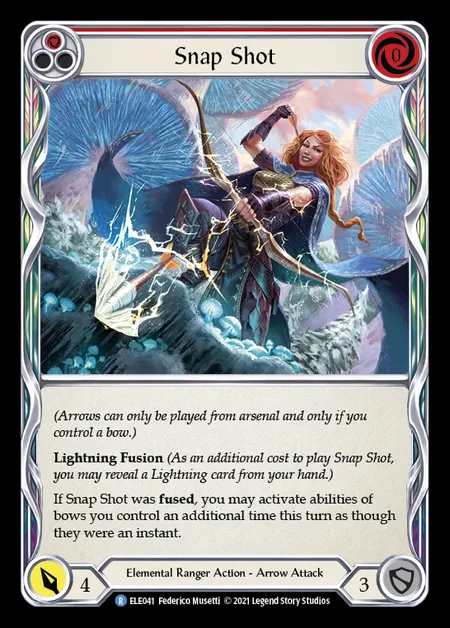 [Elemental Ranger] Snap Shot [1st-ELE041-R] (red)