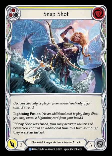 [Elemental Ranger] Snap Shot [1st-ELE042-R] (yellow)