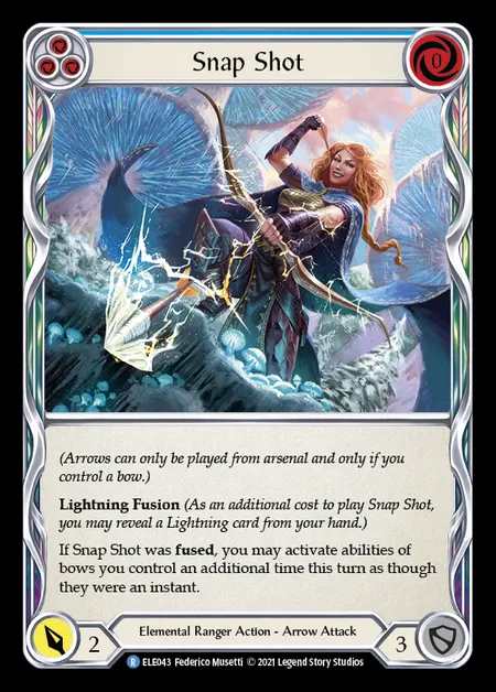 [Elemental Ranger] Snap Shot [1st-ELE043-R] (blue)