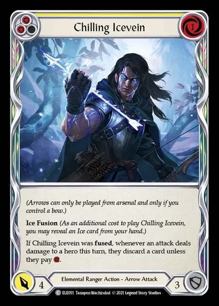 [Elemental Ranger] Chilling Icevein [1st-ELE051-C] (yellow)