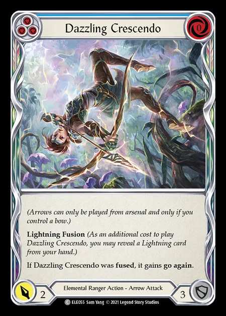 [Elemental Ranger] Dazzling Crescendo [1st-ELE055-C] (blue)