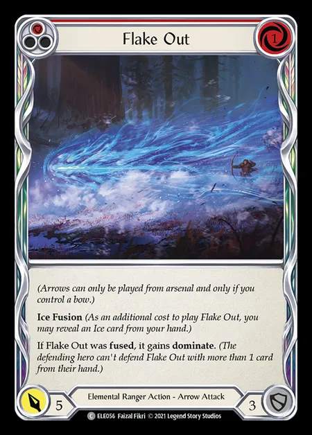 [Elemental Ranger] Flake Out [1st-ELE056-C] (red)