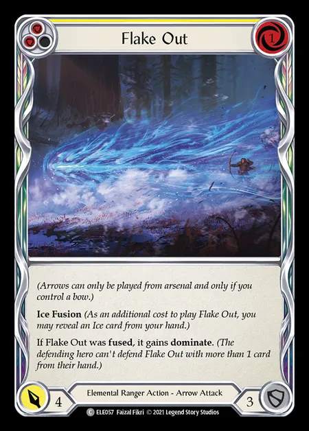 [Elemental Ranger] Flake Out [1st-ELE057-C] (yellow)