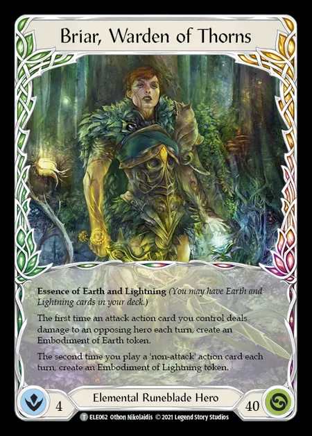 [Elemental Runeblade] Briar, Warden of Thorns [1st-ELE062-T]
