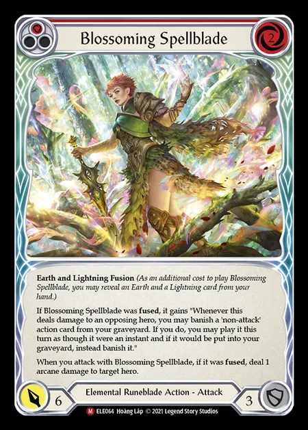 [Elemental Runeblade] Blossoming Spellblade [1st-ELE064-M]