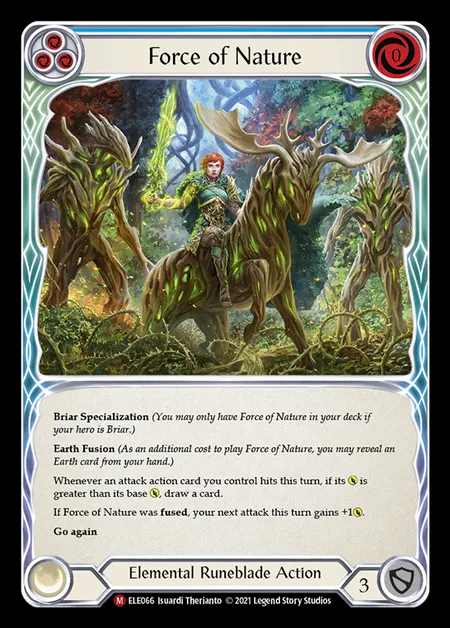 [Elemental Runeblade] Force of Nature [1st-ELE066-M]