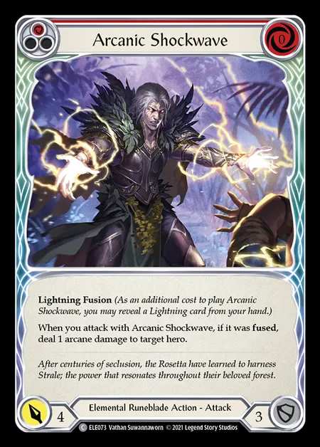 [Elemental Runeblade] Arcanic Shockwave [1st-ELE073-C] (red)