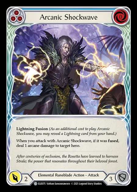 [Elemental Runeblade] Arcanic Shockwave [1st-ELE075-C] (blue)