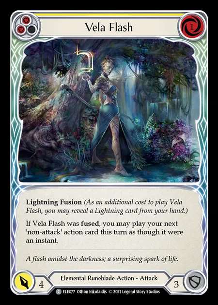 [Elemental Runeblade] Vela Flash [1st-ELE077-C] (yellow)