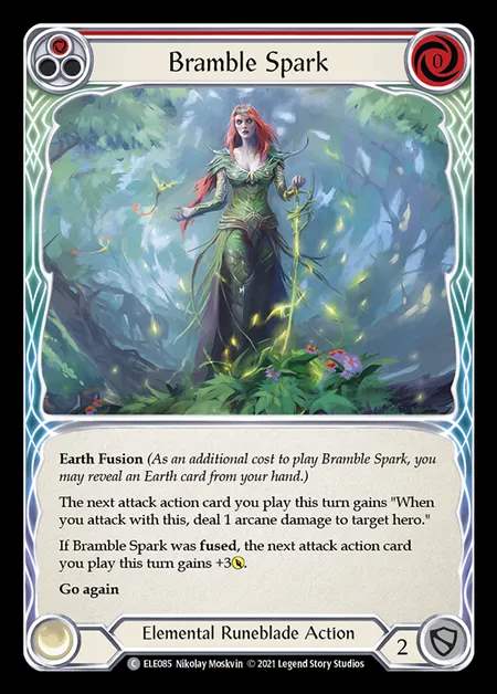[Elemental Runeblade] Bramble Spark [1st-ELE085-C] (red)