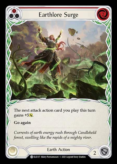 [Earth] Earthlore Surge [1st-ELE137-C] (red)