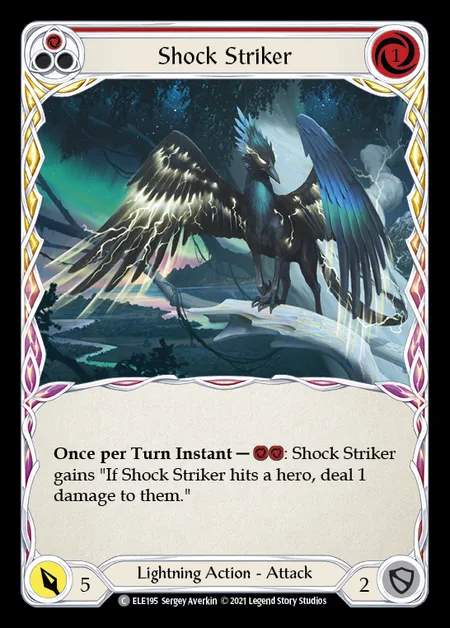 [Lightning] Shock Striker [1st-ELE195-C] (red)
