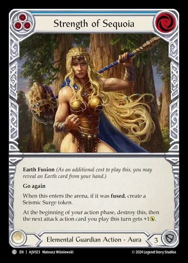 【EN】[Elemental Guardian] 巨木の力/Strength of Sequoia (blue) [AJV023-C]