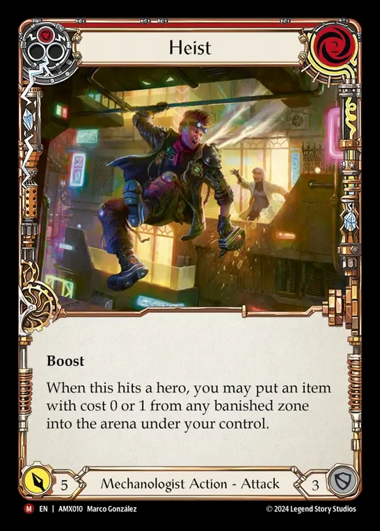 【EN】[Mechanologist] 強奪/Heist (red) [AMX010-M]