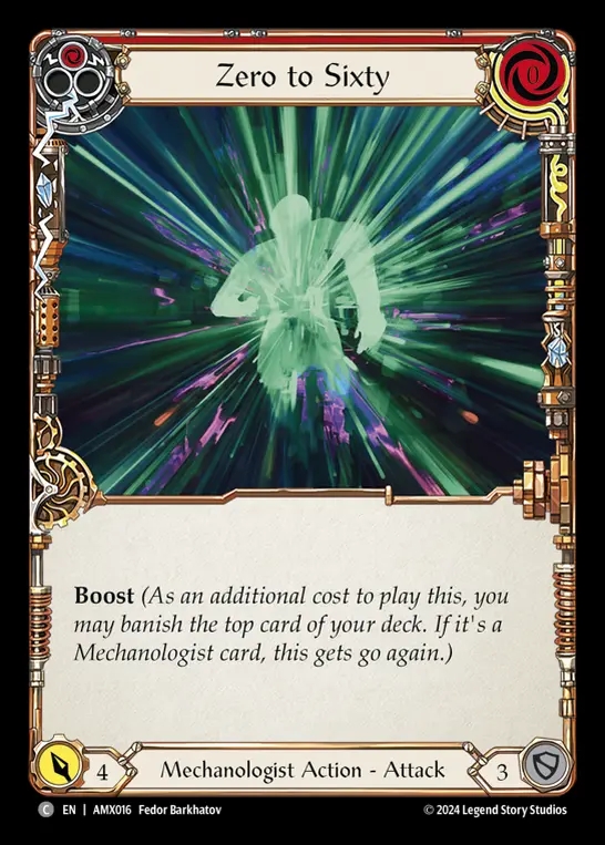 【EN】[Mechanologist] 急加速/Zero to Sixty (red) [AMX016-C]