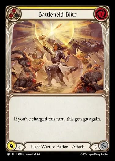【EN】[Light Warrior] 戦場の速攻/Battlefield Blitz (yellow) [ASB019-C]