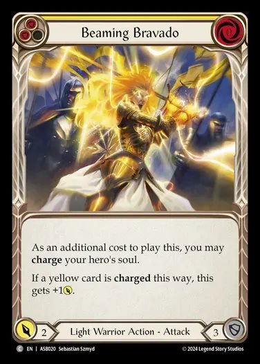 【EN】[Light Warrior] 光放つ威勢/Beaming Bravado (yellow) [ASB020-C]