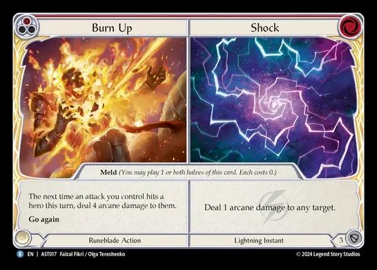 【EN】[Runeblade/Lightning] 燃焼+ショック/Burn Up+Shock [AST017-R]