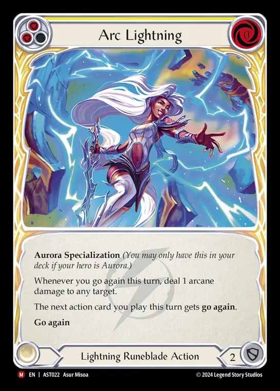 【EN】[Lightning Runeblade] 孤光の稲妻/Arc Lightning [AST022-M]