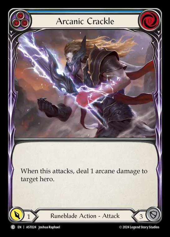 【EN】[Runeblade] 秘魔術の充填/Arcanic Crackle (red) [AST024-C]