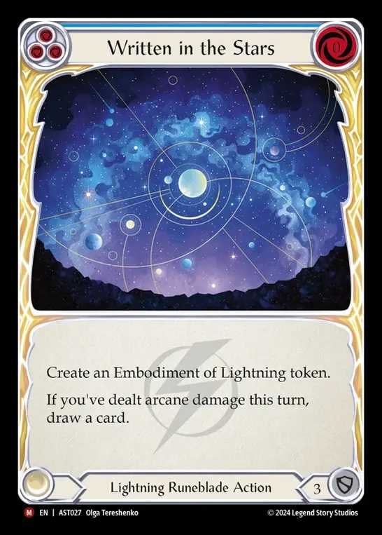 【EN】[Lightning Runeblade] 星詠み/Written in the Stars [AST027-M]