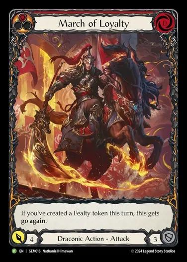 【EN】[Draconic] 忠義の行進/March of Loyalty (red) [GEM016-P]