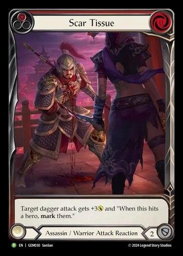 【EN】[Assassin Warrior] 瘢痕/Scar Tissue (red) [GEM030-P]