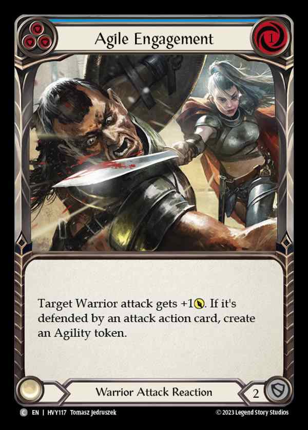 【EN】[Warrior] 敏捷な交戦/Agile Engagement (blue) [HVY117-C]