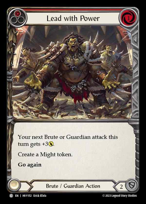 【EN】[Brute Guardian] 力の優位/Lead with Power (red) [HVY152-C]