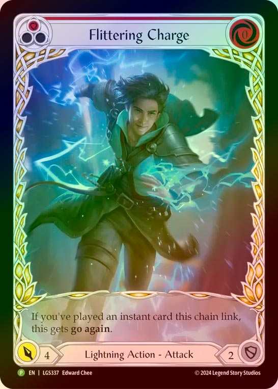 【RF】【EN】[Lightning] 快電の突撃/Flittering Charge (red) [LGS337-P]