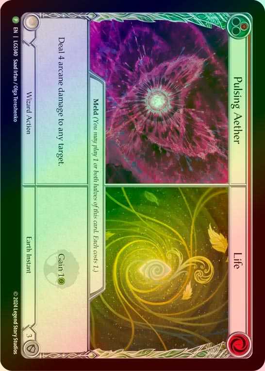【CF】【EN】[Wizard/Earth] エーテルの脈動+生命/Pulsing Aether+Life [LGS340-P]
