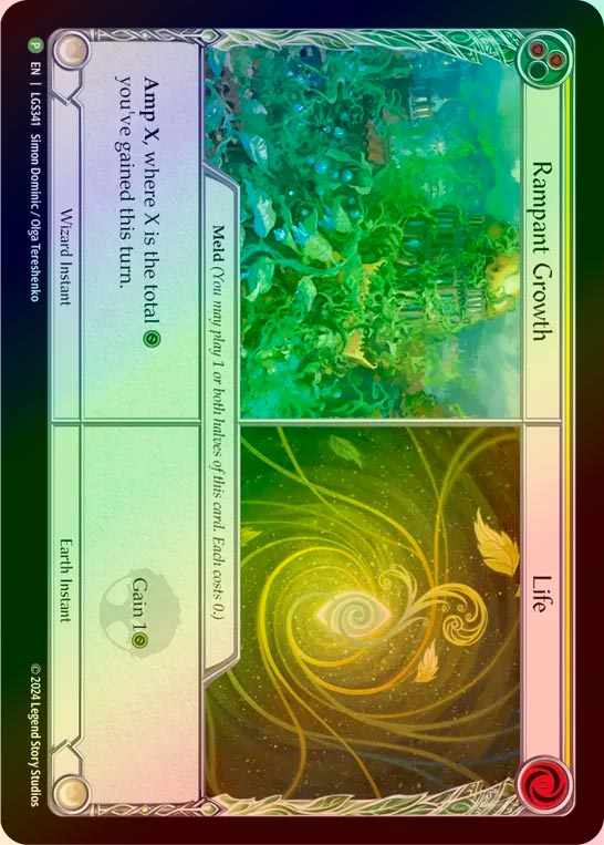 【CF】【EN】[Wizard/Earth] 蔓延+生命/Rampant Growth+Life [LGS341-P]