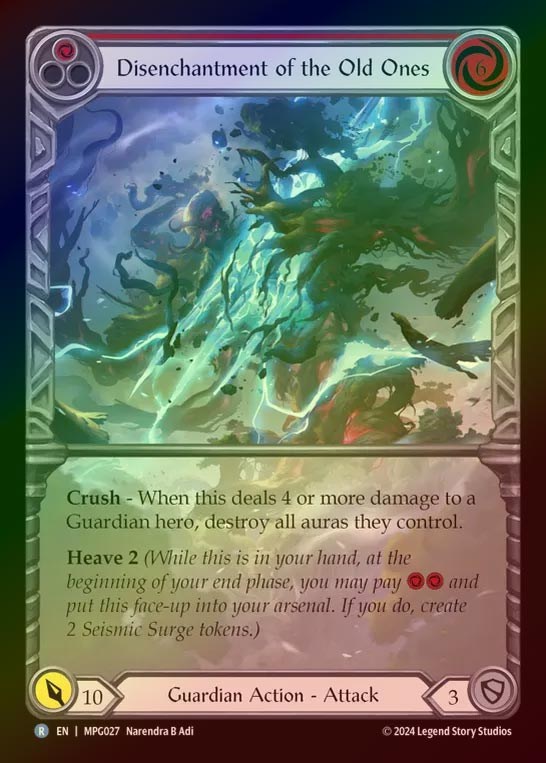 【RF】【EN】[Guardian] 古きものの解呪/Disenchantment of the Old Ones(red) (Extended Art) [MPG027-R]