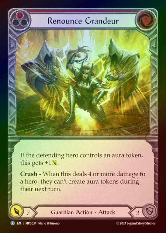 【RF】【EN】[Guardian] 威厳の放棄/Renounce Grandeur(red)  [MPG034-R]