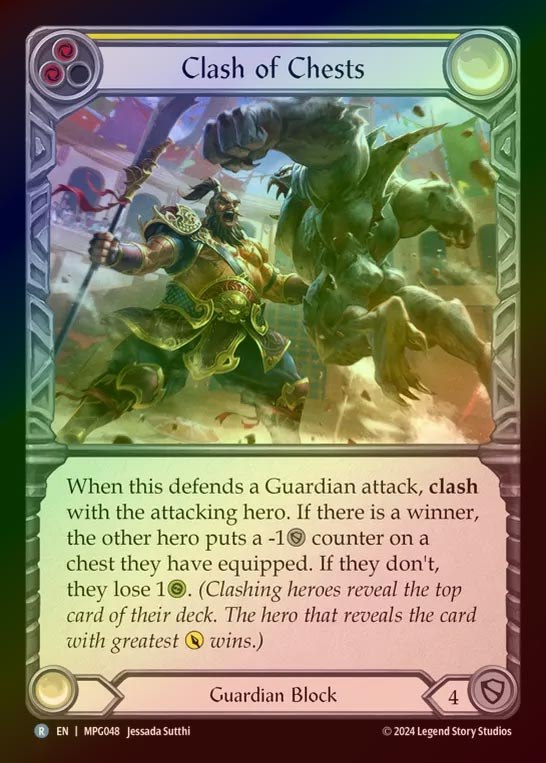 【RF】【EN】[Guardian] 胴の激突/Clash of Chests(yellow)  [MPG048-R]