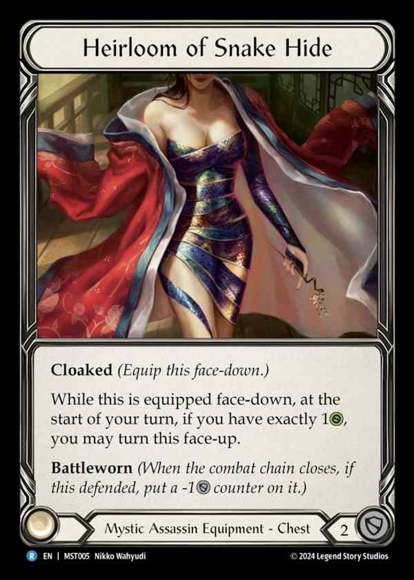 【EN】 [Mystic Assassin] 伝来の蛇皮/Heirloom of Snake Hide [MST005-R]