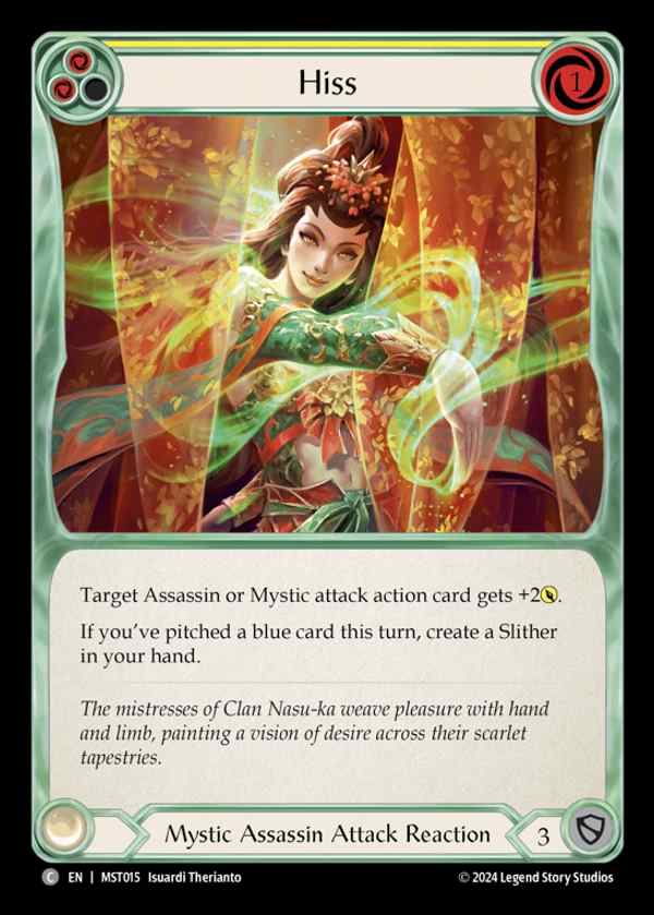 【EN】 [Mystic Assassin] 擦れ音/Hiss (yellow) [MST015-C]