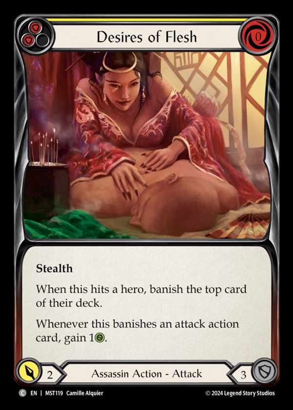 【EN】 [Assassin] 肉体の欲望/Desires of Flesh (yellow) [MST119-C]