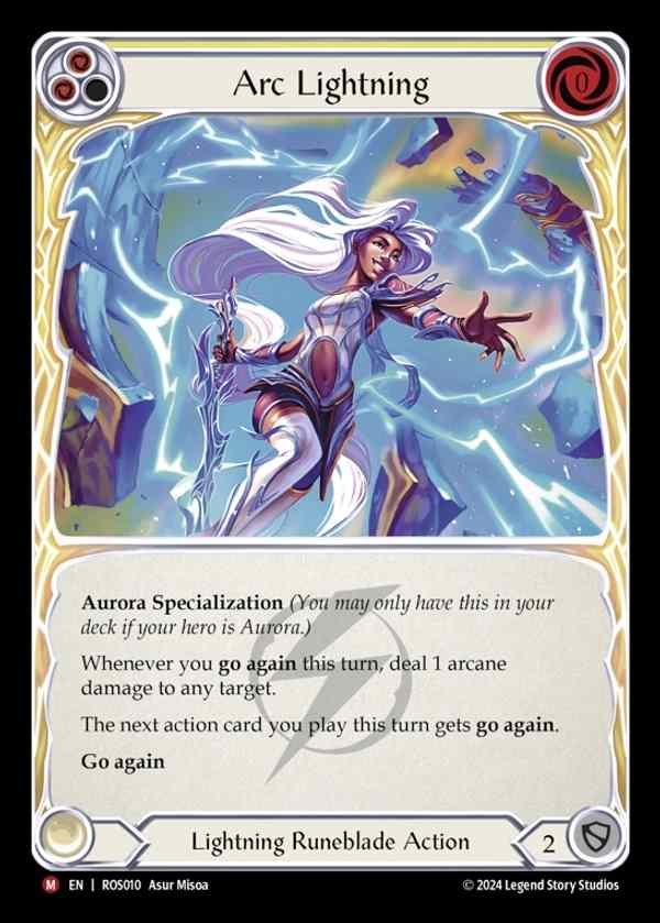 【EN】[Lightning Runeblade] 孤光の稲妻/Arc Lightning [ROS010-M]