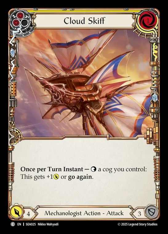 【EN】[Mechanologist] 飛雲艇/Cloud Skiff (yellow)  [SEA025-C]
